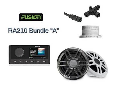 Fusion RA210 Audio System Bundle "A"